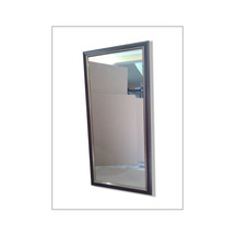 110X55Cm Ahşap Çerçeveli Yaldızlı Kahverengi Cam Boy Aynası Ahşap