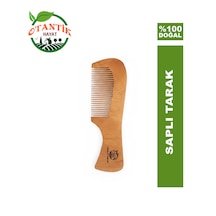 Otantik Hayat Ahşap Saplı Tarak 14 x 5