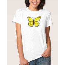 Watercolor Bulldog Kadın Beyaz Tshirt (534817072)