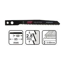 Knısaw Ks-51703 Dekopaj Testeresi Ağaç Için 5'Li Paket