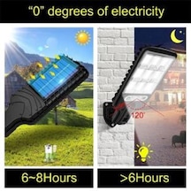Solar Enerjili Kumandalı Hareket Sensörlü Bahçe Aydınlatma Led