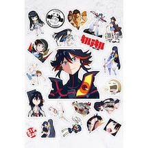 Kill La Kill Sticker Anime Paketi 20 Adet Çok Renkli