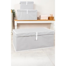 Büyük Boy Hurç Kartonlu 70x40x30 Cm Gri - 924032531 Gri