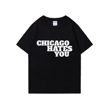 Flood Of Style Şef Keef Chicago Sen Hates Aynı Stil T-shirt Erkek Kadın Rap Moda Hip Hop Büyük Boy Stre Siyah