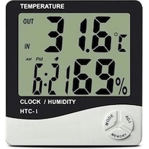 Bzd-483 Clock Dijital Nem Ve Sıcaklık Ölçer