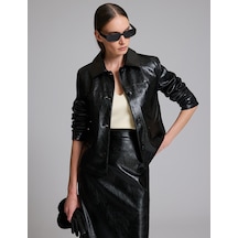 Pierre Cardin Siyah Deri Ceket 50329376-vr046