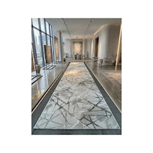 Nesrin Lüks Örümcek Ağ Desenli 3 Boyutlu Dokulu Gri Bej Modern Salon Halısı Ve Antre Yolluğu
