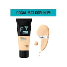Maybelline New York Fondöten Fit Me Matte Poreless Foundation 118 Nude Maybelline New York Fondöten Fit Me Matte Poreless Foundation 118 Nude