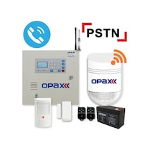 Opax-2545 Pstn Panel & Bgr-09 Kablosuz Sirenli Full Alarm Seti