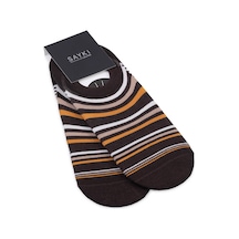 Bej Desenli Pamuklu İkili Babet Çorap 33841 Model54