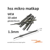 Mikro Hss Metal 1.3mm Matkap Ucu Kalın Sap Kıl Micro Hss Metal Uç