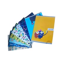 Pp Kapak A5 80 Yaprak Baskılı Kareli Defter 2 Adet