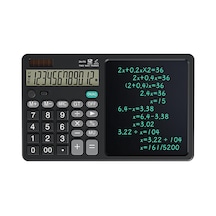 Büyük El Yazma Lcd Not Defteri İle 12 Basamaklı Masaüstü Hesap Makinesi. Ofis, Okul, Ev İçin Güneş Enerjili Standart Fonksiyon Hesaplayıcısı 124-Pembe