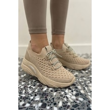 Jules Nude Triko Kadın Spor Ayakkabı Krem