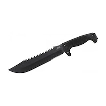 F03t Kamp Tırtıklı Testereli Outdoor Pala / Bıçak 39 Cm - Kauçuk Saplı