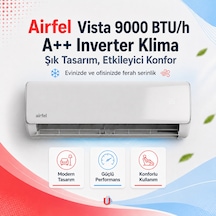 Airfel Vista Serisi 2026 9.000 Btu/h A++ R32 Inverter Klima