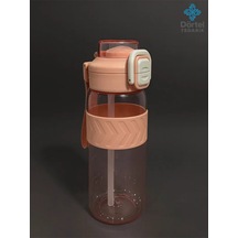 H2o Kilitli Kapaklı Tritan Suluk 1000 Ml Bpa İçermez, Sızdırmaz, Dayanıklı Spor Ve Günlük Matara Pembe