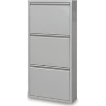 3Lü Metal Ayakkabılık Beyaz (455649679) Beyaz