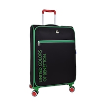 United Colors Of Benetton Ultra Light Hafif Lüx Kumaş Orta Boy Valiz Siyah BNT2100 Siyah