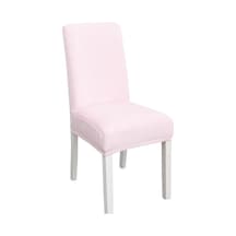 Basit Yumuşak Yüksek Elastik Kalınlaşma Kadife Yarı İç Sandalye Örtüsü Otel Sandalye Örtüsü Pembe Pembe Pembe