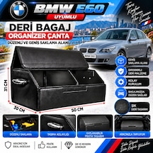 Bmw E60 Uyumlu Oto Bagaj Organizeri Deri Bagaj Kutu Çanta 1