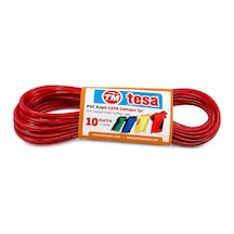 Tesa Pvc Kaplı Çelik Çamaşır İpi 10 Metre Dayanıklı Paslanmaz Çelik İç Telli Çamaşır Asma İpi / Güç Çok Renkli