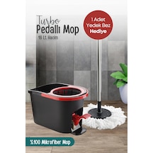 Grimorlife Turbo Pedallı Mop Temizlik Seti Kova Paspas 16 Lt