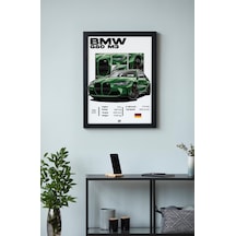 Bmw G80 M3 Ahşap Çerçeveli Poster Tablo Modern M3 Competition Style