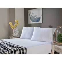 Doqu Home Penye Çarşaf Takımı Tek King Size - Beyaz