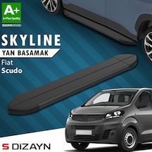 S-dizayn Fiat Scudo 3 Skyline Siyah Yan Basamak 213 Cm 2020 Üzeri A+ Kalite