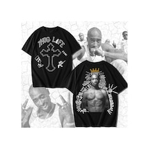 Trend 2pac Oversize Tişört Siyah