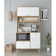 Floradesign Latte Kahve Köşesi / Çok Amaçlı Dolap / Airfryer Dolabı / Mutfak Organizeri Meşe Floradesign Latte Kahve Köşesi / Çok Amaçlı Dolap / Airfryer Dolabı / Mutfak Organizeri Meşe