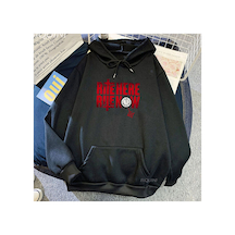 Tarzsokak Siyah Unisex Rite Burada Rite Şimdi Mektup Baskı Hayalet Rock Band Streetwear Rah