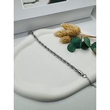 6mm Burgu Bileklik Gümüş Blk 2168 Çok Renkli