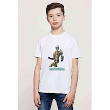 Venturion Baskılı Unisex Çocuk Beyaz T-Shirt