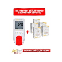 Fasttest Hblyzer Hemoglobin Ölçüm Cihazı ve 5 kutu strip