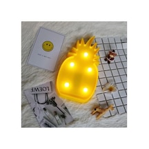 Led Işıklı Ananas Gece Lambası - 25 Cm Çok Renkli