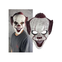 Plastik Joker Maskesi Killer Palyaço  Maskesi