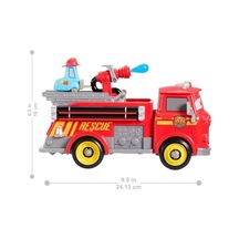 Mattel Ve Pixar Oyuncak İtfaiye Aracı, Radyatör Kasabası Hızlı Kahramanlar İtfaiyeci Red Ve Guido, 2 Plastik Alev Hedefi Ve 2 Su Fışkırtıcı, Jfl54