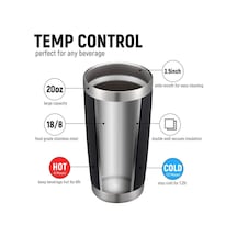 Gri Termal Kupa Bira Bardağı Tumbler Paslanmaz Çelik Çift Duvar Vakum Yalıtımlı Kahve Çay Kupa Geniş Ağızlı Su Şişesi Drinkware Zh Gri