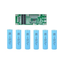 6 Adet Aspilsan Li-ion Şarjlı Pil Ve 6s 40a Bms.