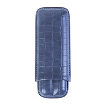 Cohiba Gri Timsah Desenli İkili Puro Kılıfı - Tr8192