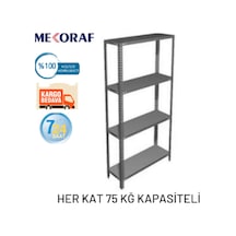 Mekoraf Mekoraf 43 X 93 2 Metre 4 Katlı Çelik Raf Sistemi