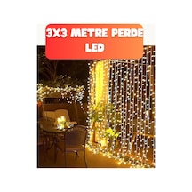 3x3 Metre Şelale Led Perde Işık İç Dış Mekân Dekorasyonu Belirtilmemiş Belirtilmemiş