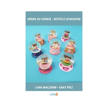 Işıklı Şık Minik Cam Su Küresi 7x4 Cm 1 Adet