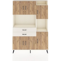 Arges Dolap 9 Raflı 2 Çekmeceli 6 Kapaklı 132x30x195 Aytaşı-ç... Aytaşı