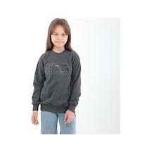 Slazenger DUNA IN Çocuk Koyu Gri Sweatshirt Slazenger DUNA IN Çocuk Koyu Gri Sweatshirt