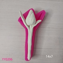 Yy0206 Tek Dal Lale Silikon Kalıp