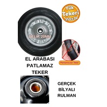 Gerçek Rulmanlı El Arabası Yük Arabası Dolma Tekeri