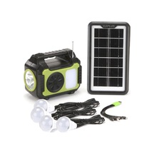 Güneş Enerji Panelli Solar Aydınlatma Sistemi Powerbank Kamp Doğa Balık Karavan Fener Fm Bluetoth
